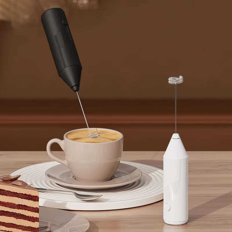 Electric Milk Frother Handheld - Espumador de leche portátil, funciona con