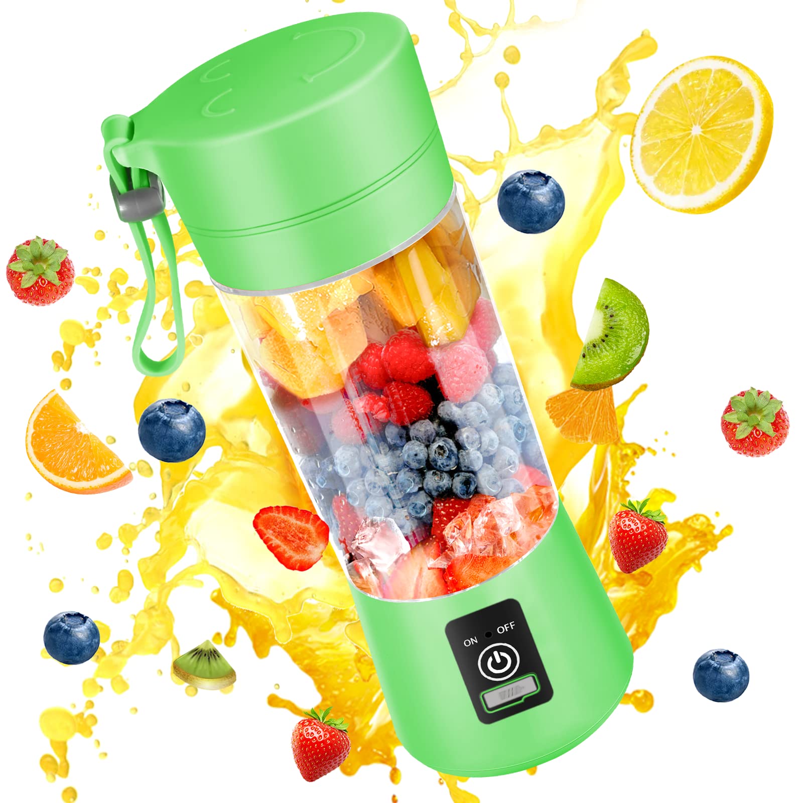 Portable Blender Usb Rechargeable - Mini exprimidor eléctrico portátil, batidora de