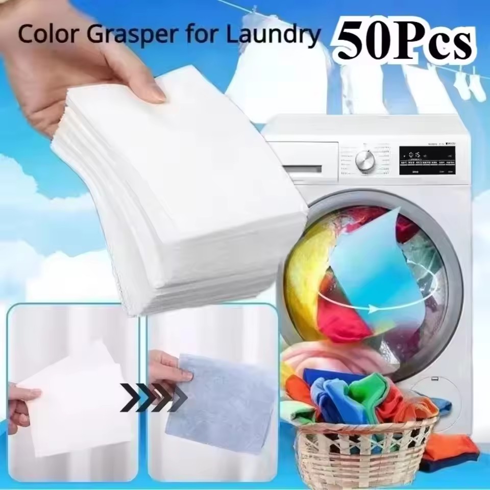 Laundry - Tabletas de Lavandería Anti-Manchas, Hojas Absorbentes