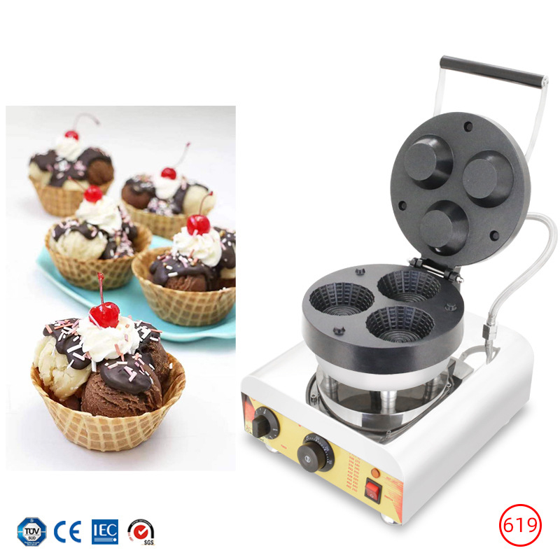 Máquina Comercial para Hacer C - Mini Waffle Maker Machine reseña y precio