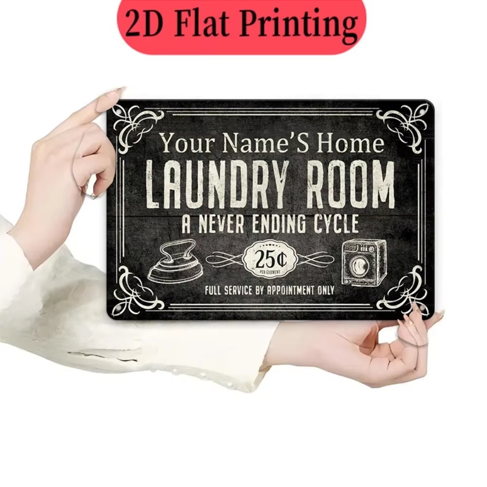 Letrero de lavandería con nomb - Laundry reseña y precio