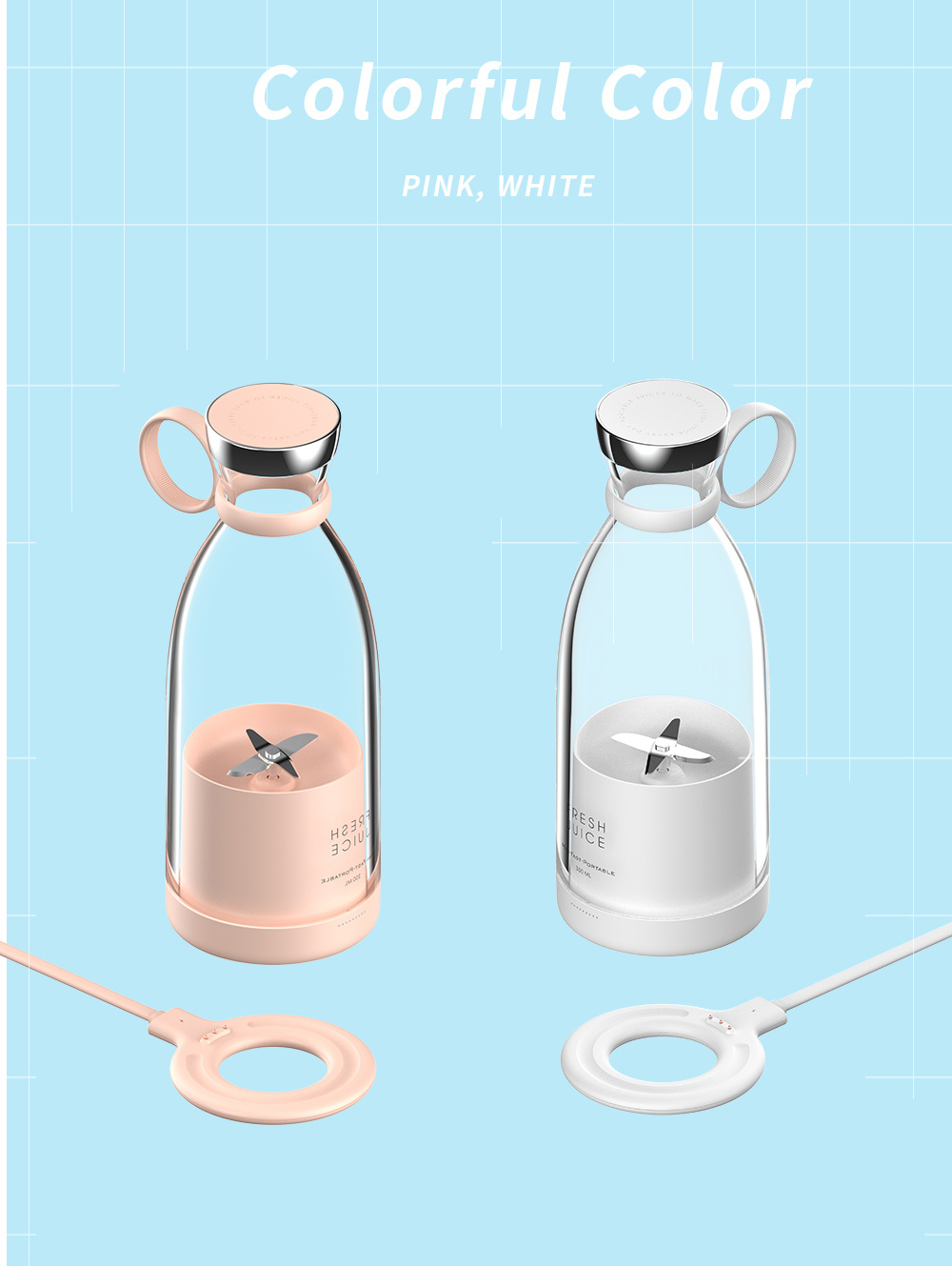 Cargador USB para licuadora de - Portable Blender Usb Rechargeable reseña y precio