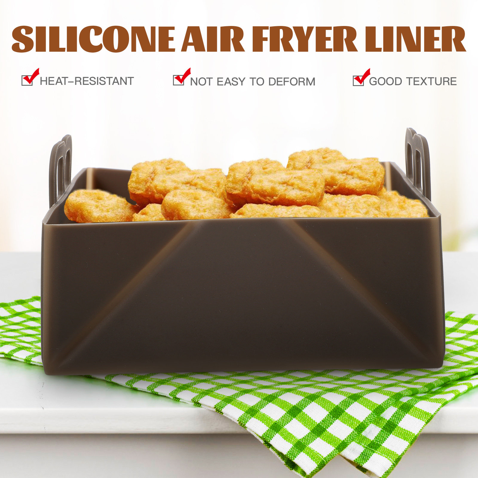 Revestimiento de silicona para - Air Fryer Silicone Pot Liner reseña y precio