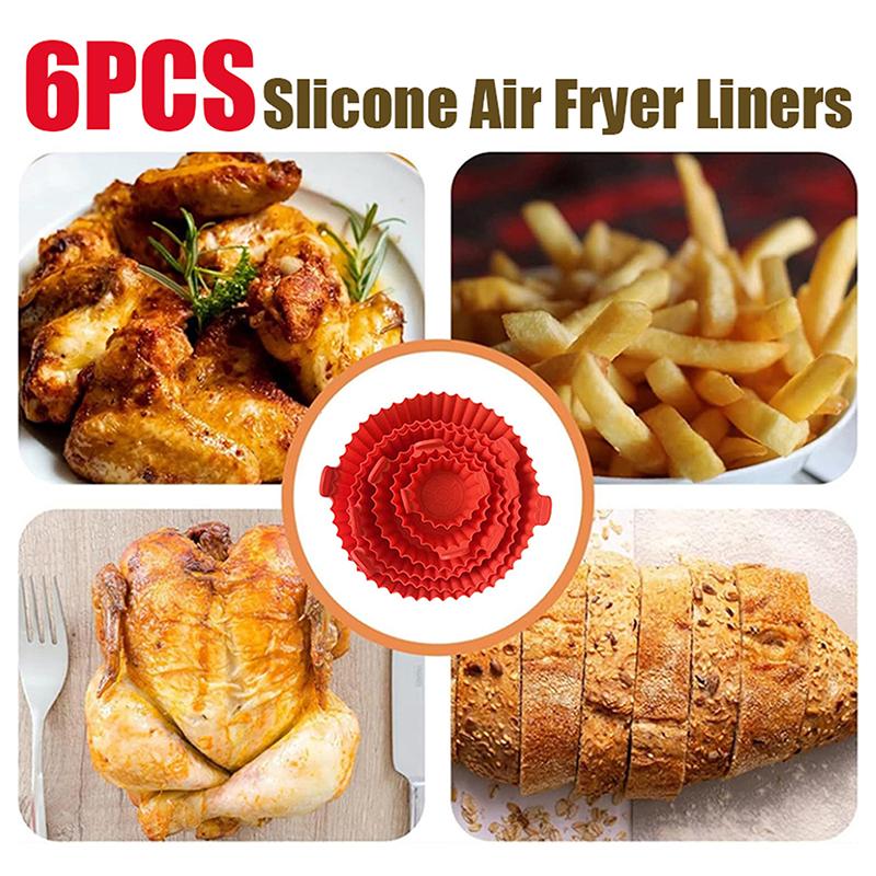 Bandeja de silicona para freid - Air Fryer Silicone Pot Liner reseña y precio