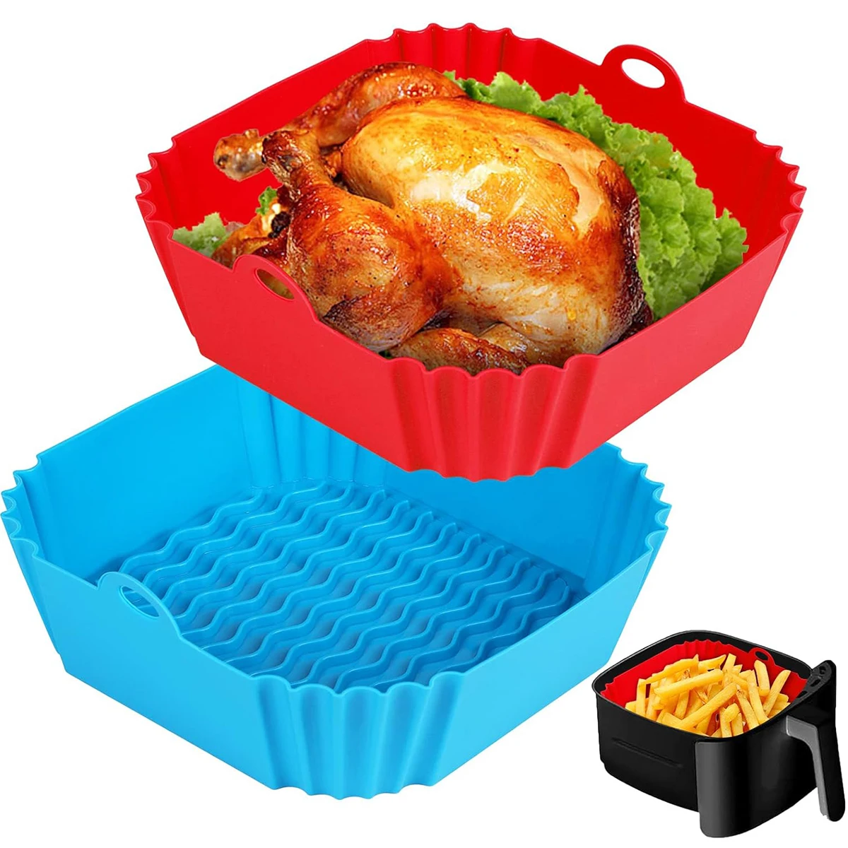 Revestimientos de Silicona par - Air Fryer Silicone Pot Liner reseña y precio