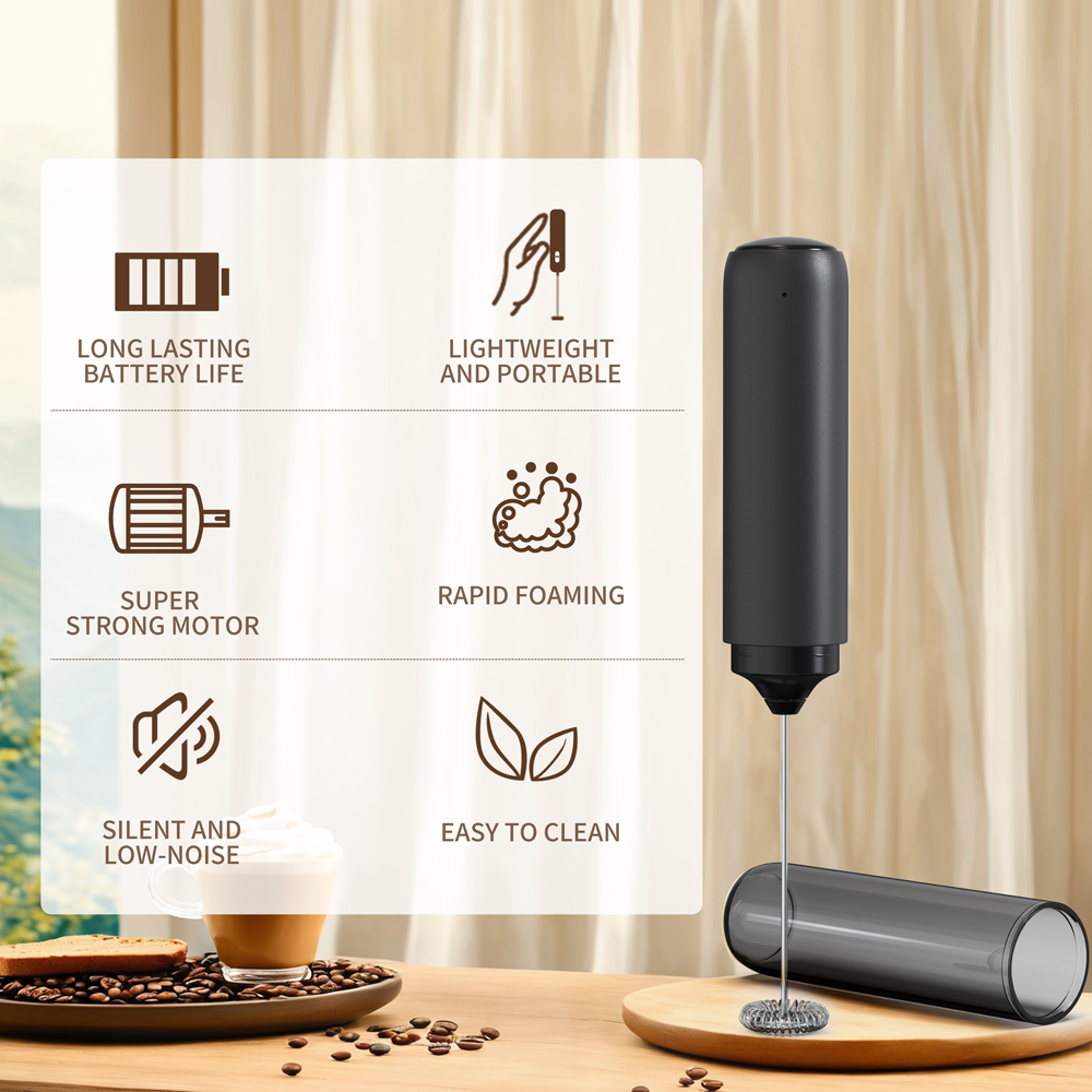 Batidora de leche potente para - Electric Milk Frother Handheld reseña y precio