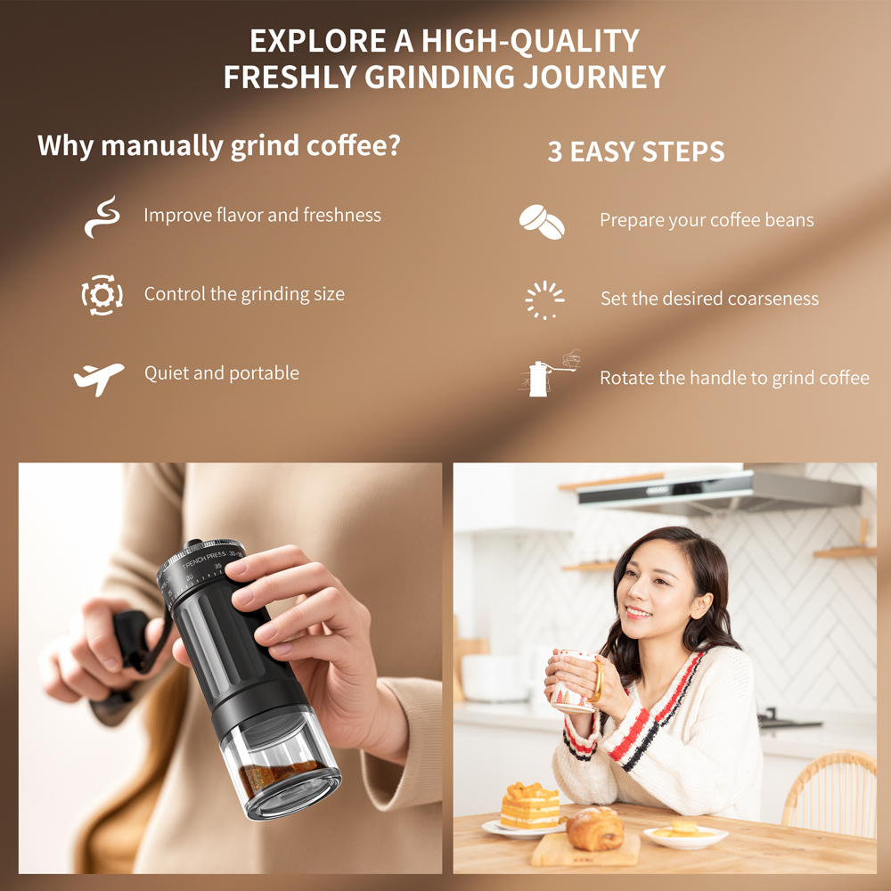 Molinillo de Café Manual Portá - Coffee Bean Grinder Electric reseña y precio